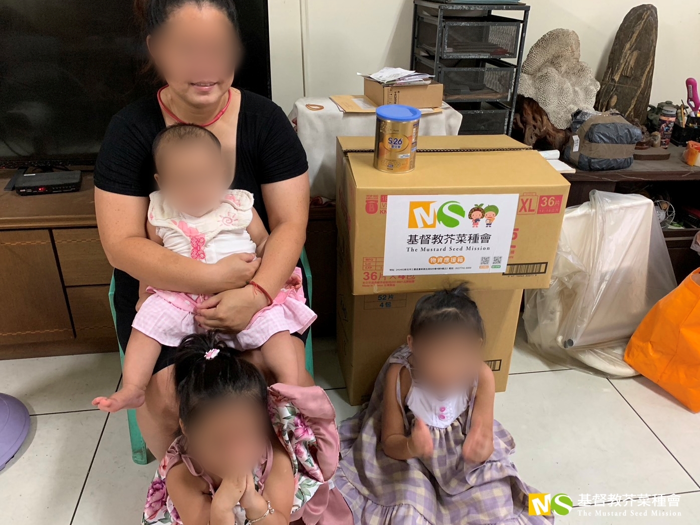 財團法人基督教芥菜種會> 展現堅韌母愛！勇敢撐起家照顧3幼女