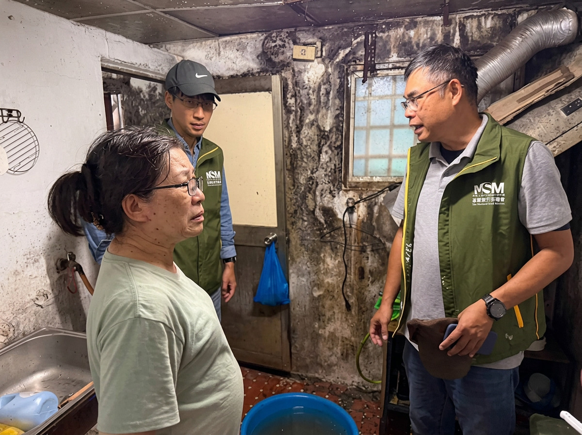 MSM team assessing flood damage and providing relief to vulnerable families in Pingtung