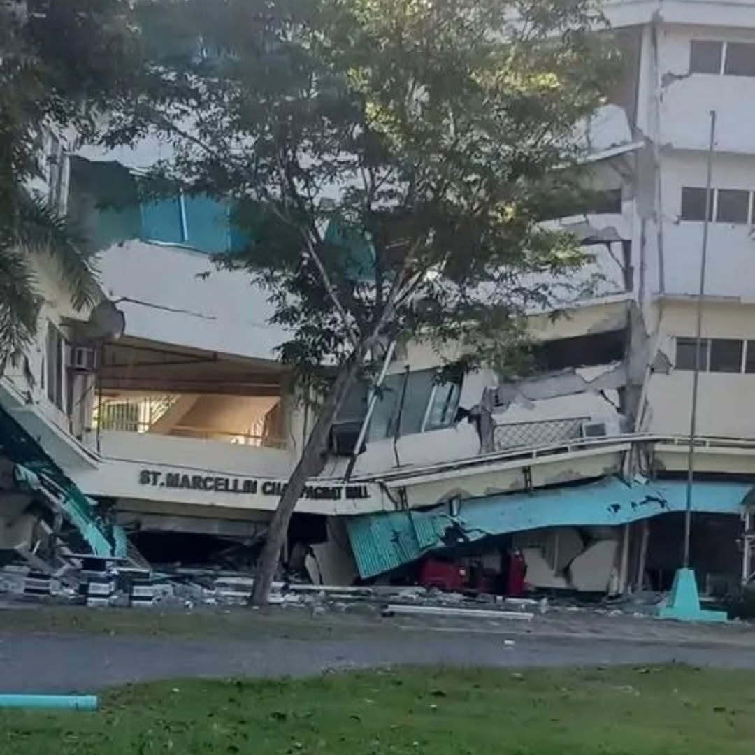 Collapsed building in General Santos City after the June 2026 earthquake