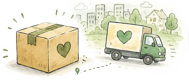 Delivered to Their Door illustration