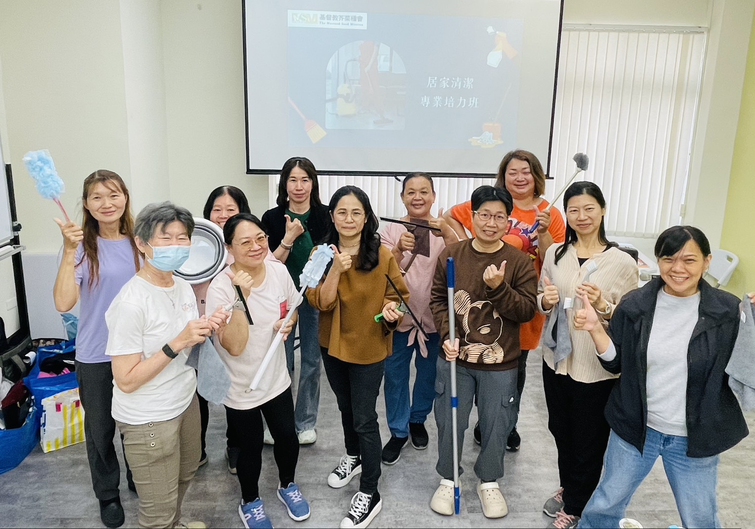 居家清潔培力班協助許多社區需要者習得一技之長，從居家環境的次序，也習得如何重整生活次序